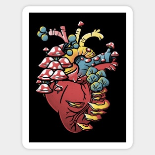 Mushroom Heart by Tobe Fonseca Sticker